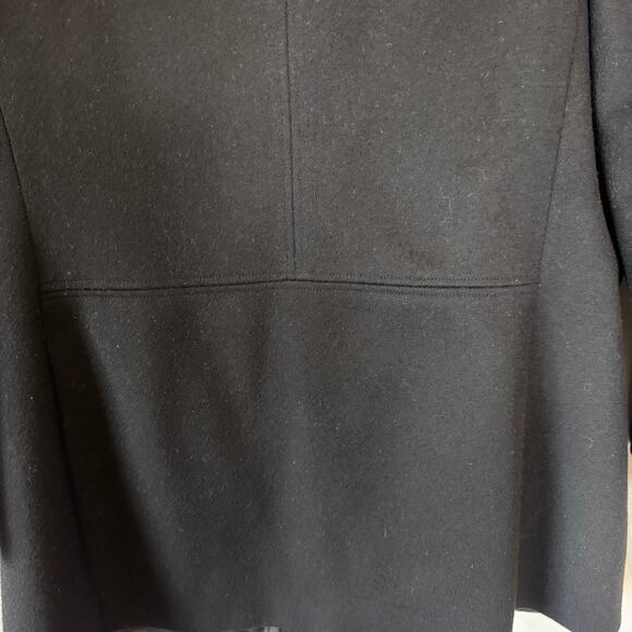 Alfred Dunner Wool Pea Coat 16 EUC Y2K 90s Classic Grandmacore Old Money Black - Picture 9 of 15